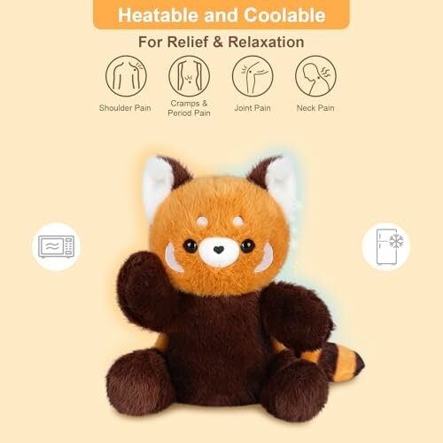 Heatable & Coolable Red Panda Stuffed Animal