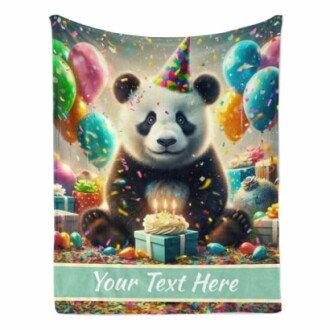 Birthday Panda Blanket