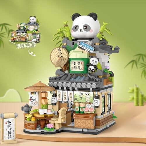 A close-up image of the building block set's high-quality materials and vibrant colors.