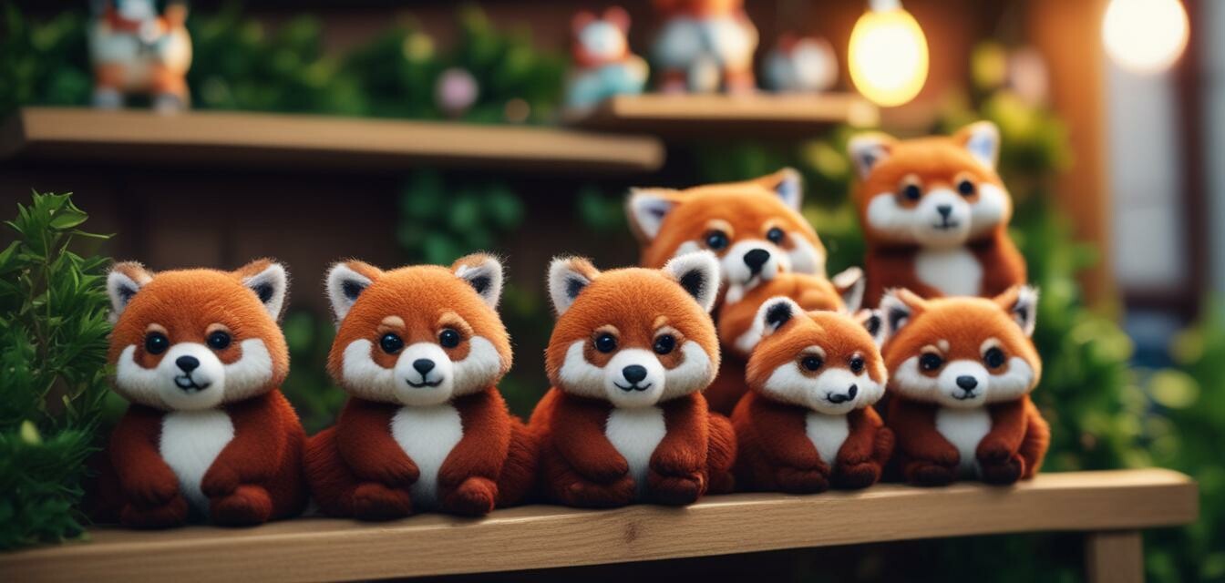 Red Panda Plush Group