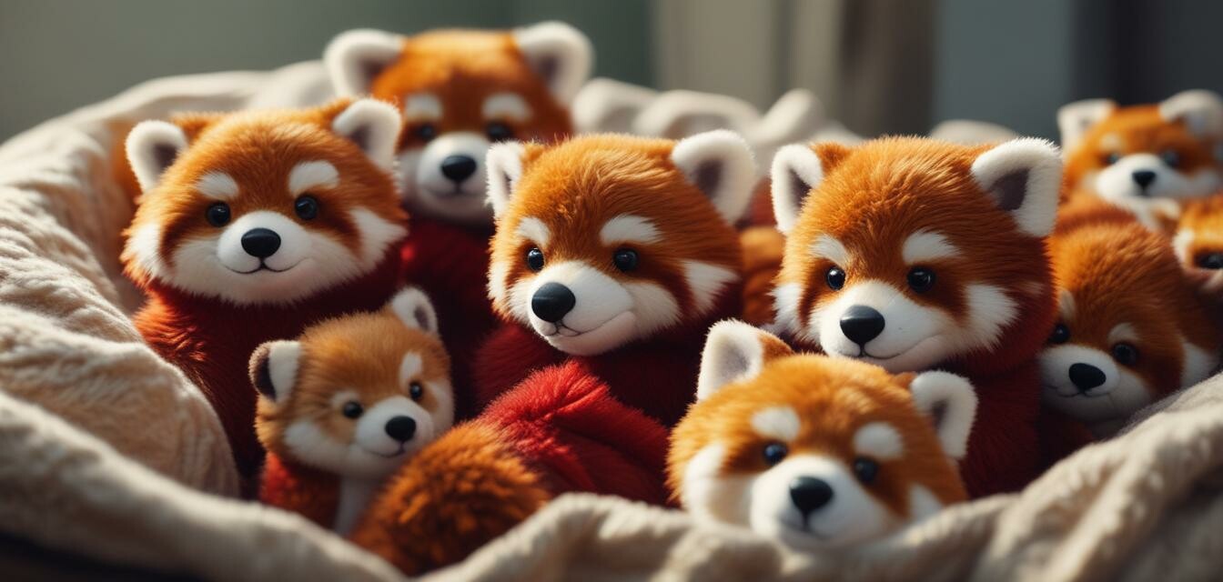 Red panda plush toys