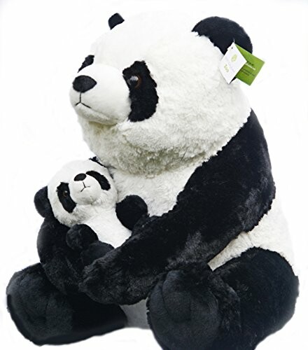 Mother and Baby Panda Plush Set | Super Soft Panda Stuffed Animal