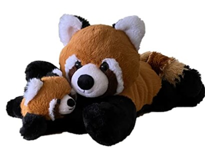 Mother & Baby Red Panda Plush Set